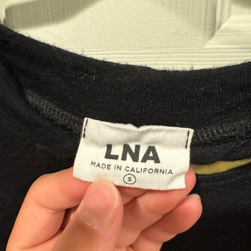 LNA brand Black cut out collar tank top - Picture 4 of 5